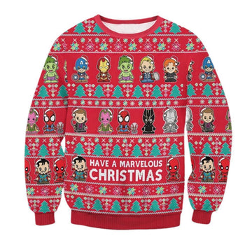 Have A Marvelous Christmas Ugly Christmas Sweater - Moonbestprint