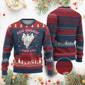 Have Yourself Spooky Little Gothmas Ugly Christmas Sweater - Moonbestprint