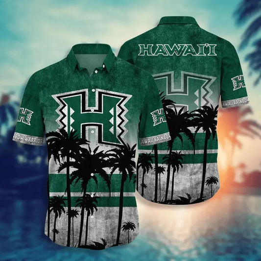 Hawaii Rainbow Warriors Aloha Hawaiian Shirt, NCAA Hawaiian Shirt Moonbestprint