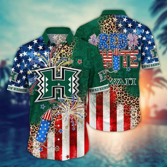Hawaii Rainbow Warriors NCAA Aloha Hawaiian Shirt, NCAA Hawaiian Shirt Moonbestprint