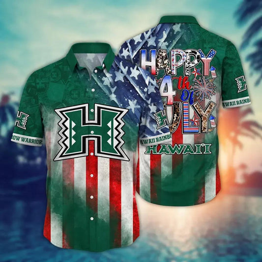 Hawaii Rainbow Warriors NCAA Aloha Hawaiian Shirt 2, NCAA Hawaiian Shirt Moonbestprint