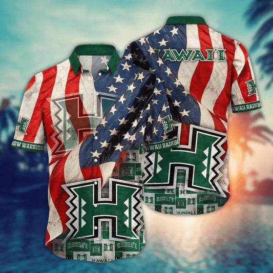 Hawaii Rainbow Warriors NCAA Flower Aloha Hawaiian Shirt 10, NCAA Hawaiian Shirt Moonbestprint