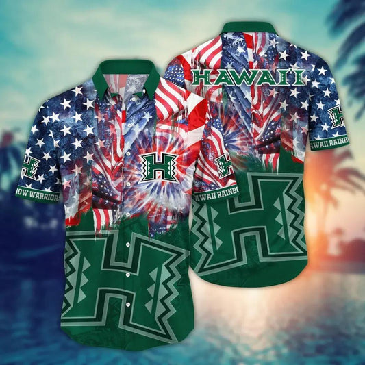 Hawaii Rainbow Warriors NCAA Flower Aloha Hawaiian Shirt 12, NCAA Hawaiian Shirt Moonbestprint