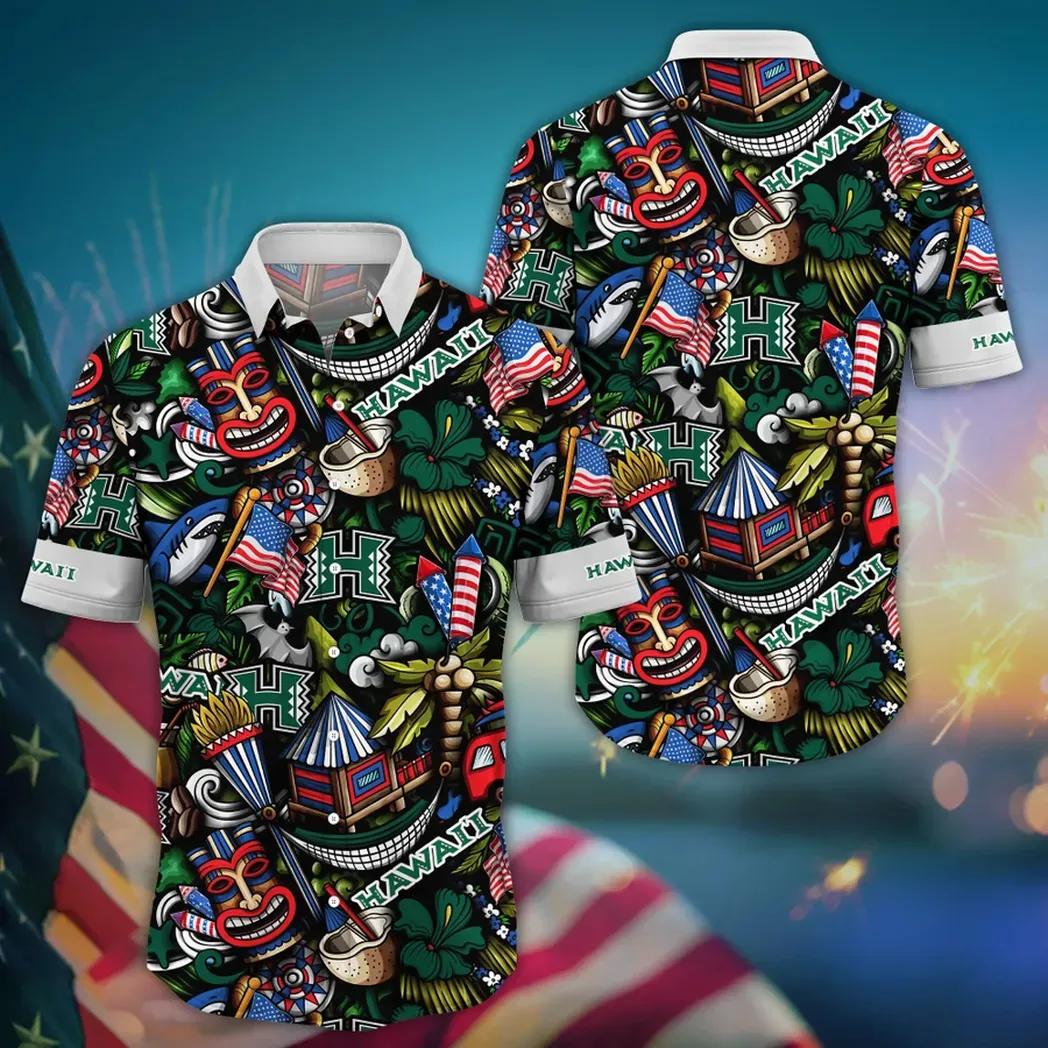 Hawaii Rainbow Warriors NCAA Flower Aloha Hawaiian Shirt 14, NCAA Hawaiian Shirt Moonbestprint