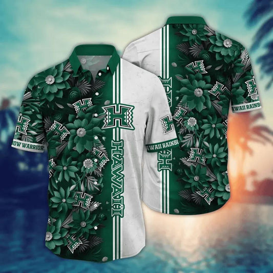 Hawaii Rainbow Warriors NCAA Flower Aloha Hawaiian Shirt 3, NCAA Hawaiian Shirt Moonbestprint