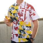 Maryland Flag Floral / Hawaiian Shirt – Moonbestprint