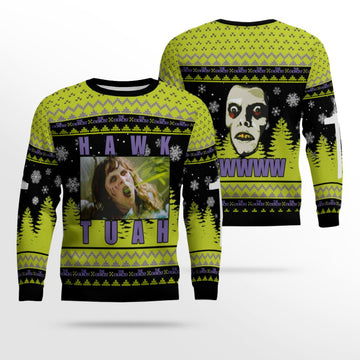 Hawk Tuah The Exorcist Horror Ugly Sweater – Moonbestprint