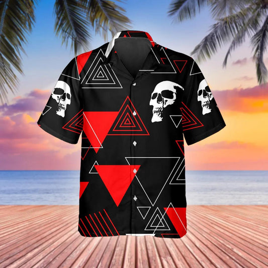 Head Caro Skull Hawaiian Shirt, Hawaiian Button Up Shirt, Tropical Shirts For Men Moonbestprint
