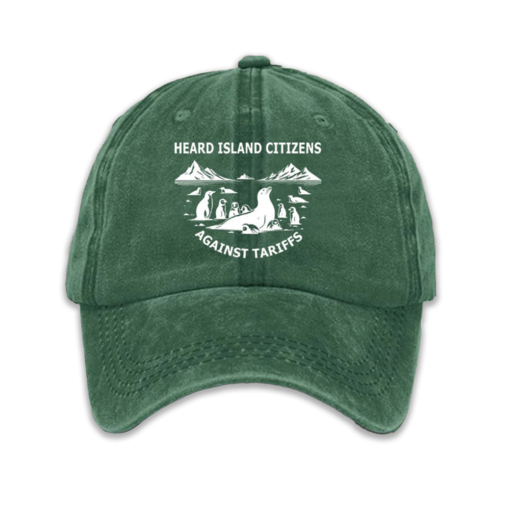 Heard Island Citizens Against Tariffs Baseball Cap Moonbestprint