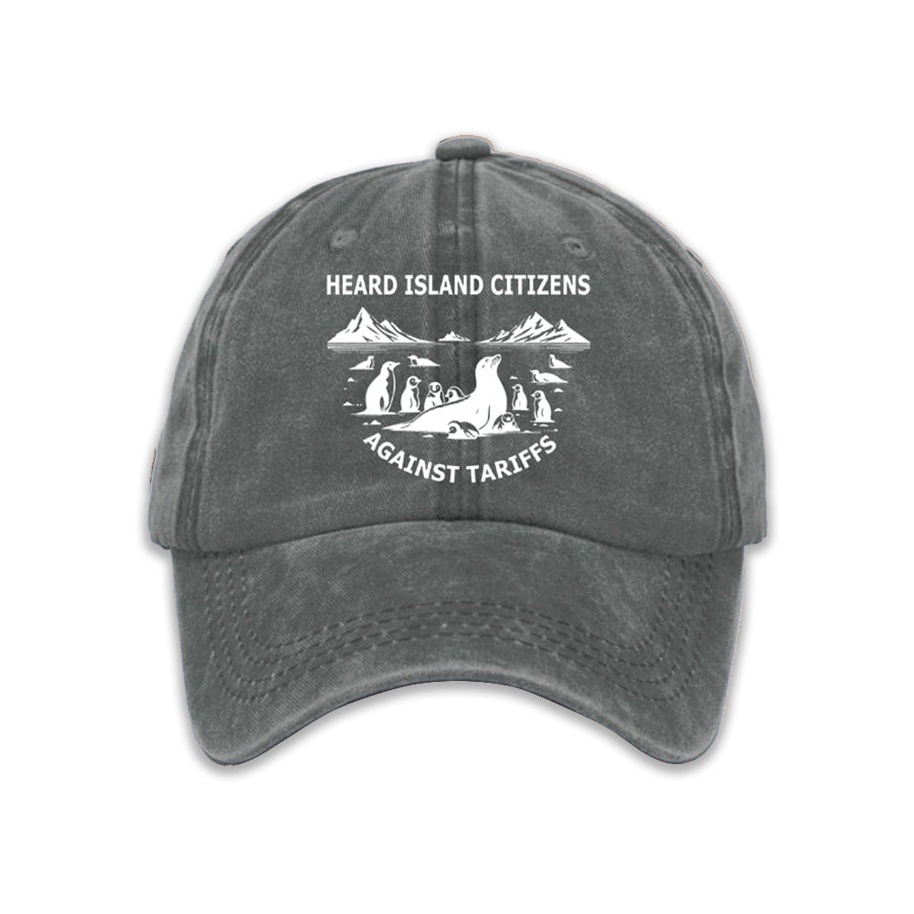 Heard Island Citizens Against Tariffs Baseball Cap Moonbestprint