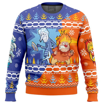 Heat and Snow Miser The Year Without a Santa Claus Ugly Christmas Sweater 2025 – Moonbestprint