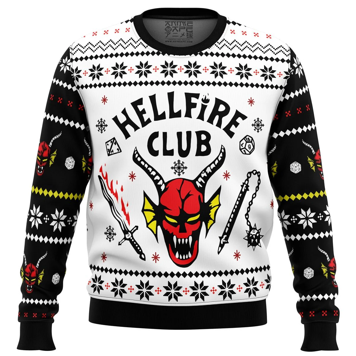 HellFire Club Stranger Things Ugly Christmas Sweater 2025 – Moonbestprint