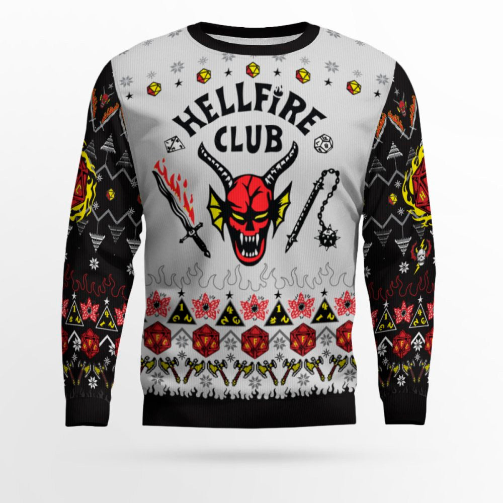 Hellfire Club Ugly Christmas Sweater 2025 – Moonbestprint