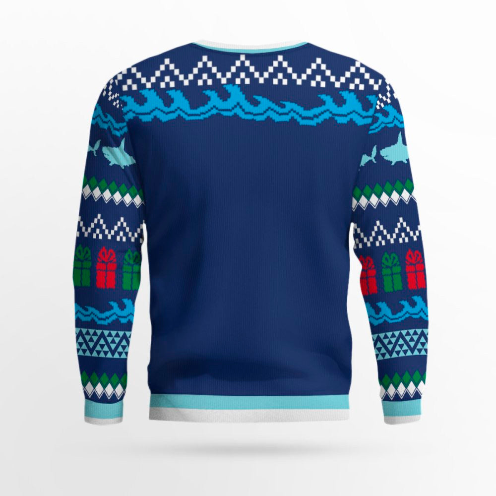 Here Comes Santa Jaws Ugly Christmas Sweater – Moonbestprint