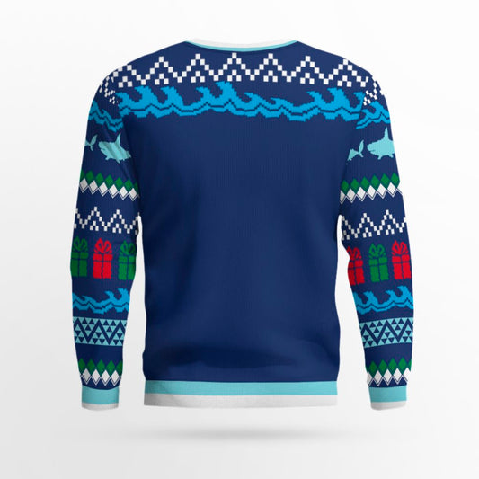 Here Comes Santa Jaws Ugly Christmas Sweater – Moonbestprint
