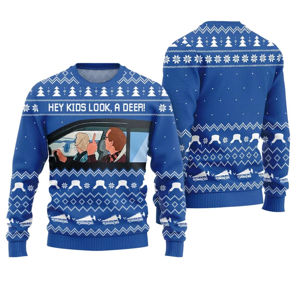 Hey Kids Look A Deer National Lampoon Christmas Sweater - Moonbestprint