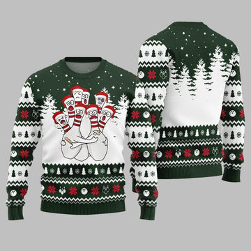 Hilarious Bowling Ugly Sweater Christmas 2026 - Moonbestprint