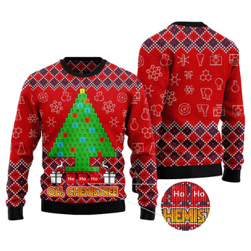 Ho Ho Ho Oh Chemistree Ugly Christmas Sweater – Moonbestprint