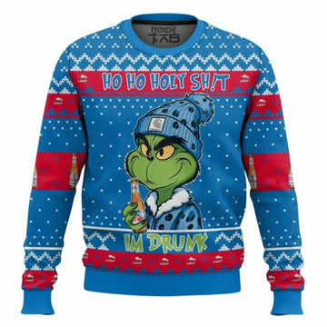 Ho Ho Holy Sh!t Im Drunk Coors Light Grinch Ugly Sweater, Grinch Holiday Sweater Moonbestprint