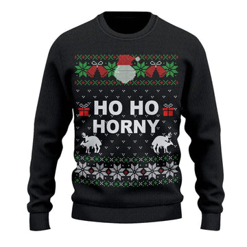 Ho Ho Horny Christmas Sweater - Moonbestprint