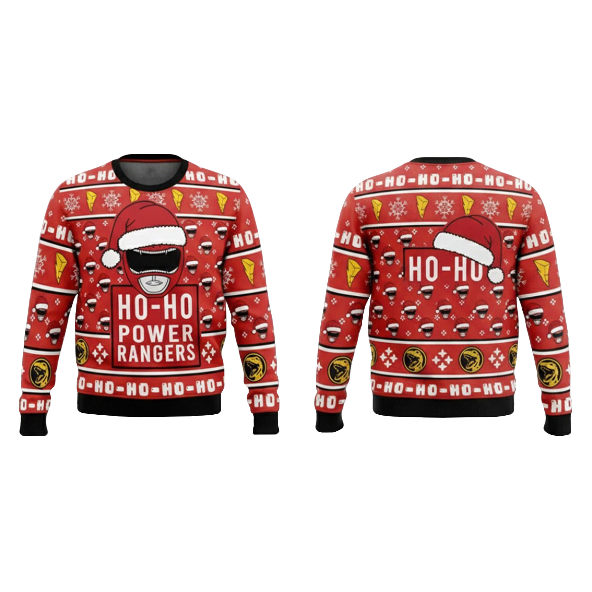 Ho Ho Power Rangers Ugly Christmas Sweater 2025 – Moonbestprint