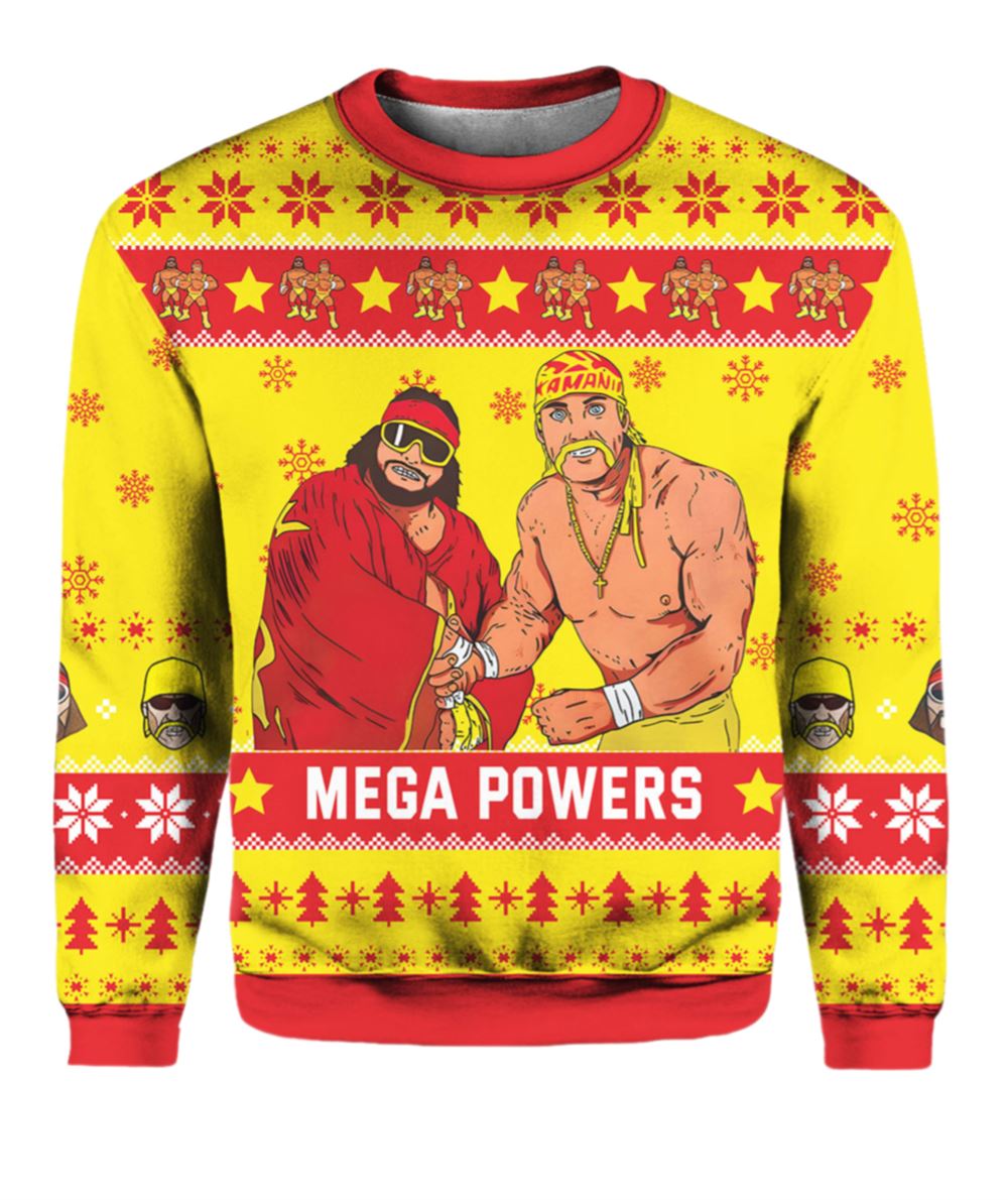 Hogan Macho Man Mega Powers Ugly Christmas Sweater - Moonbestprint