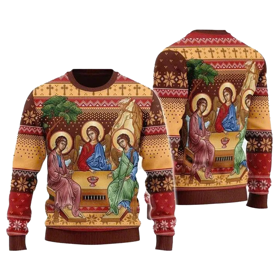 Holy Trinity Ugly Christmas Sweater 2025 – Moonbestprint