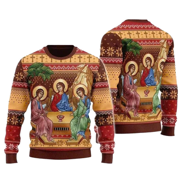 Holy Trinity Ugly Christmas Sweater 2025 – Moonbestprint