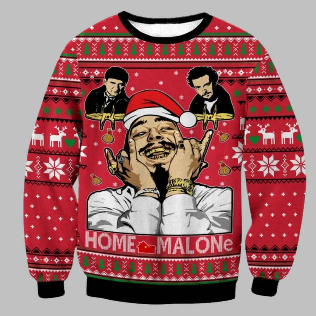 Home Malone Post Malone Ugly Christmas Sweaters – Moonbestprint
