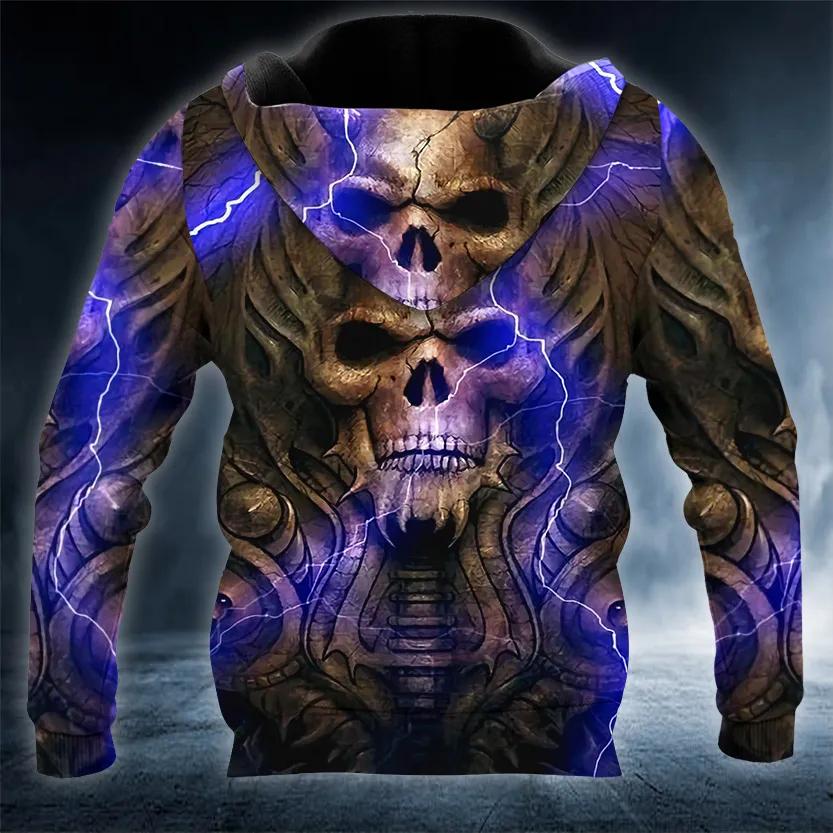 Horned King Skull 3D Hoodie Moonbestprint