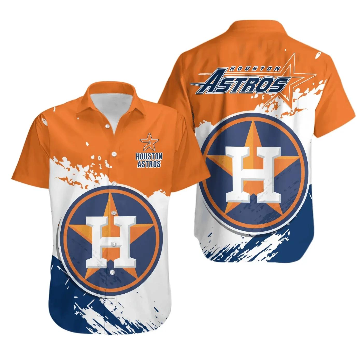 Houston Astros Baseball Team Hawaiian Shirt, MLB Hawaiian Shirt Moonbestprint