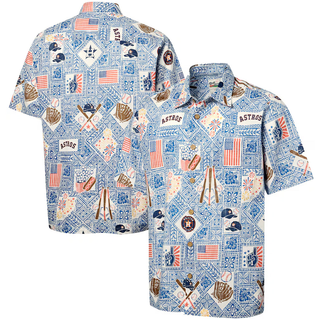 Houston Astros Blue Americana 2026 Hawaiian Shirt – Moonbestprint