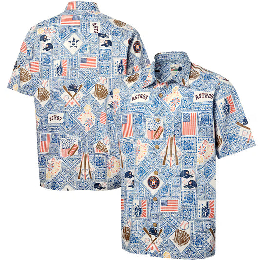 Houston Astros Blue Americana 2026 Hawaiian Shirt – Moonbestprint