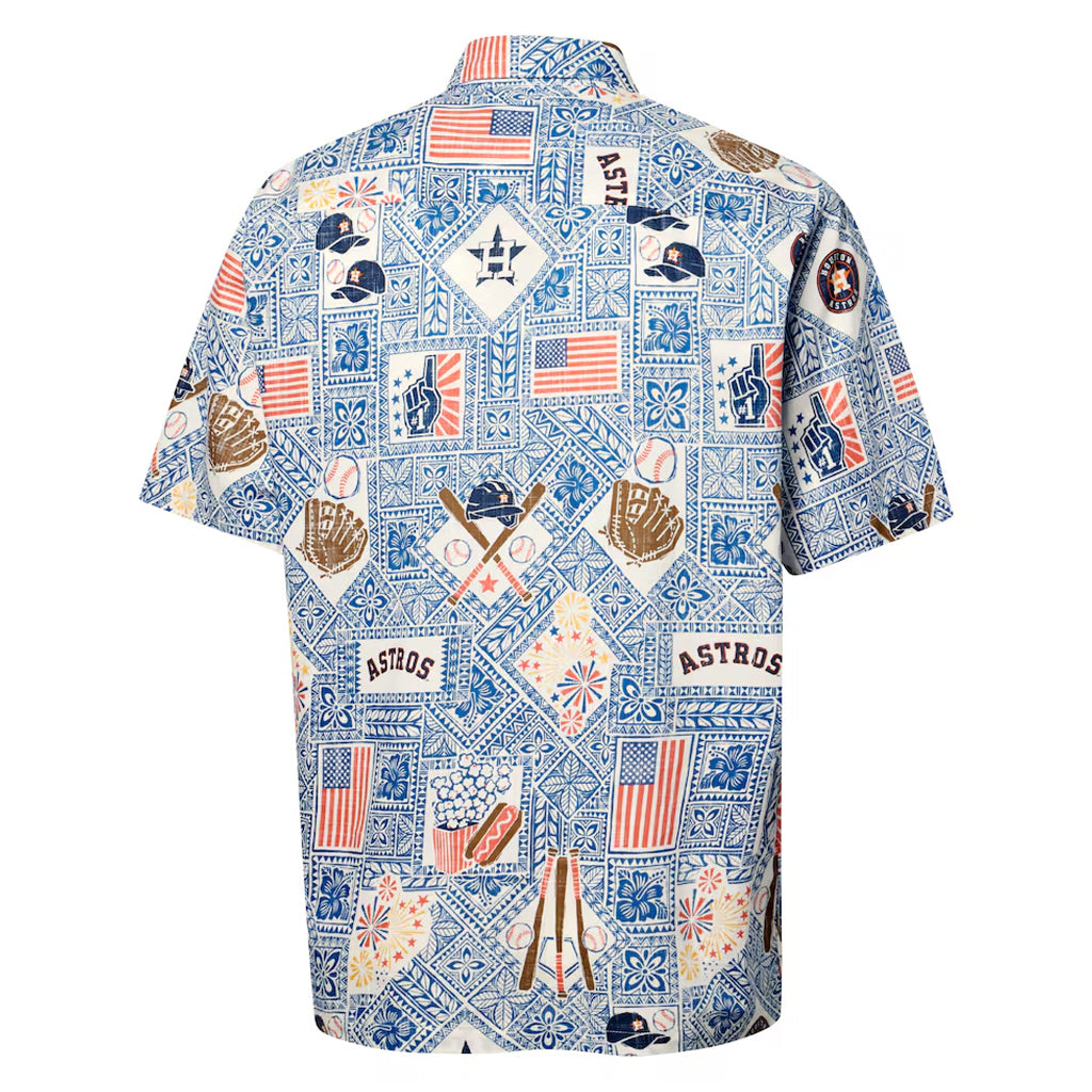 Houston Astros Blue Americana 2026 Hawaiian Shirt – Moonbestprint