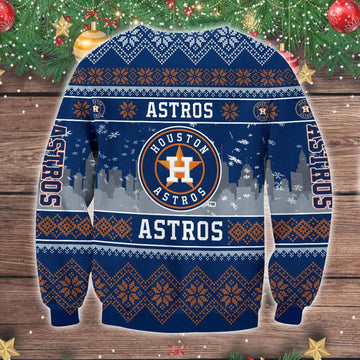 Houston Astros Christmas Sweater, MLB Christmas Sweater Moonbestprint