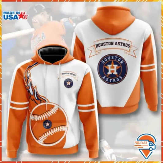 Houston Astros Flame Balls 3D Hoodie, MLB Hoodie Moonbestprint
