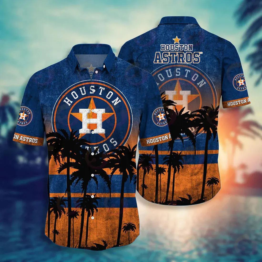 Houston Astros Hawaiian Shirt, MLB Hawaiian Shirt Moonbestprint