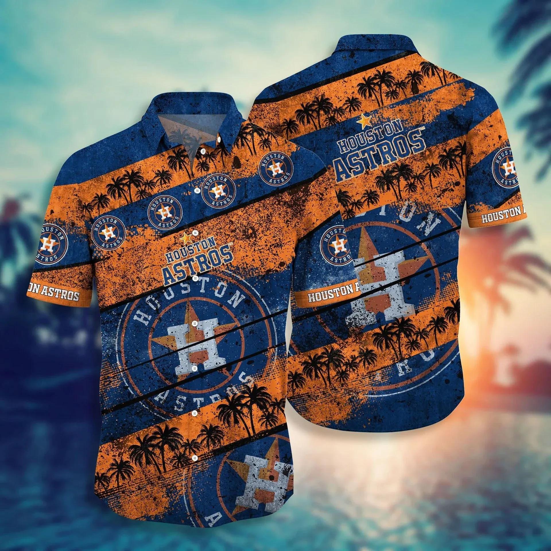 Houston Astros MLB Hawaiian Shirt Style Hot Trending, MLB Hawaiian Shirt Moonbestprint