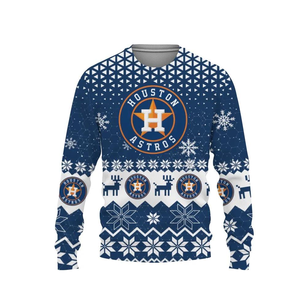 Houston Astros Ugly Christmas Sweater, MLB Christmas Sweater Moonbestprint