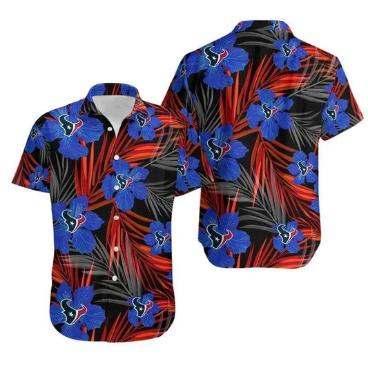 Houston Texans Flower Hawaii Shirt Summer Collection, NFL Hawaiian Shirt Moonbestprint