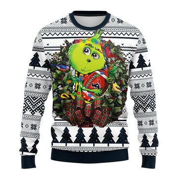 Houston Texans Grinch Hug Ugly Christmas Sweater, Grinch Xmas Sweater Moonbestprint