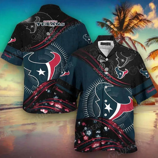 Houston Texans Nfl Football Hawaiian Shirt This Summer Best Gift For Fans, NFL Hawaiian Shirt Moonbestprint