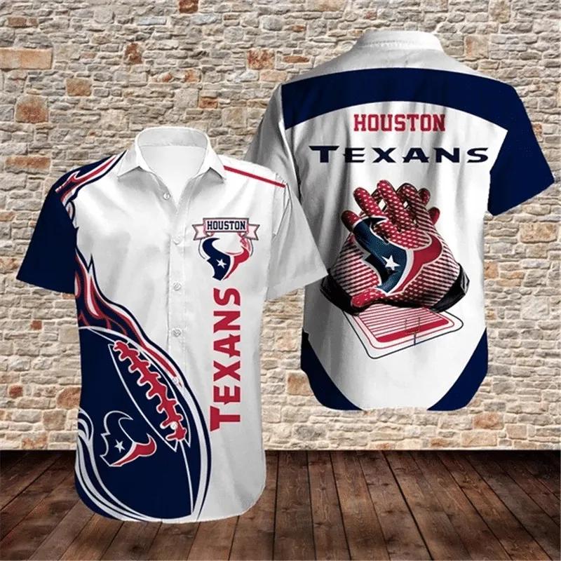 Houston Texans Nfl Gift For Fan Football Graphic Print Short Sleeve Hawaiian Shirt 2, NFL Hawaiian Shirt Moonbestprint