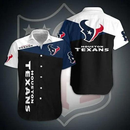 Houston Texans Nfl Gift For Fan Football Graphic Print Short Sleeve Hawaiian Shirt 5, NFL Hawaiian Shirt Moonbestprint