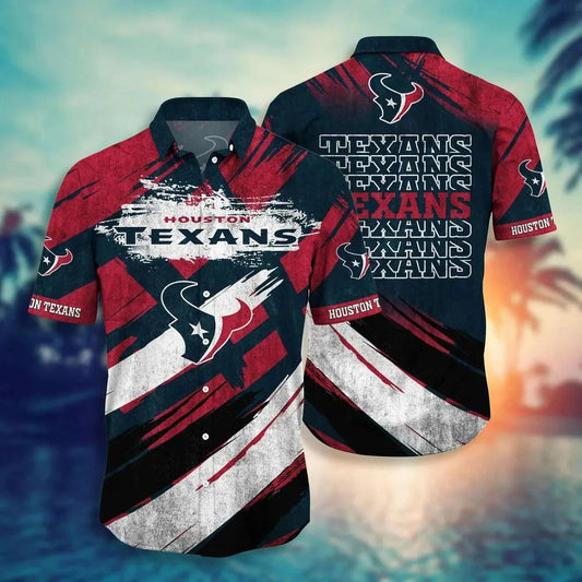 Houston Texans Nfl Hawaiian Sas New Collection Trending Best Gift For Fans, NFL Hawaiian Shirt Moonbestprint