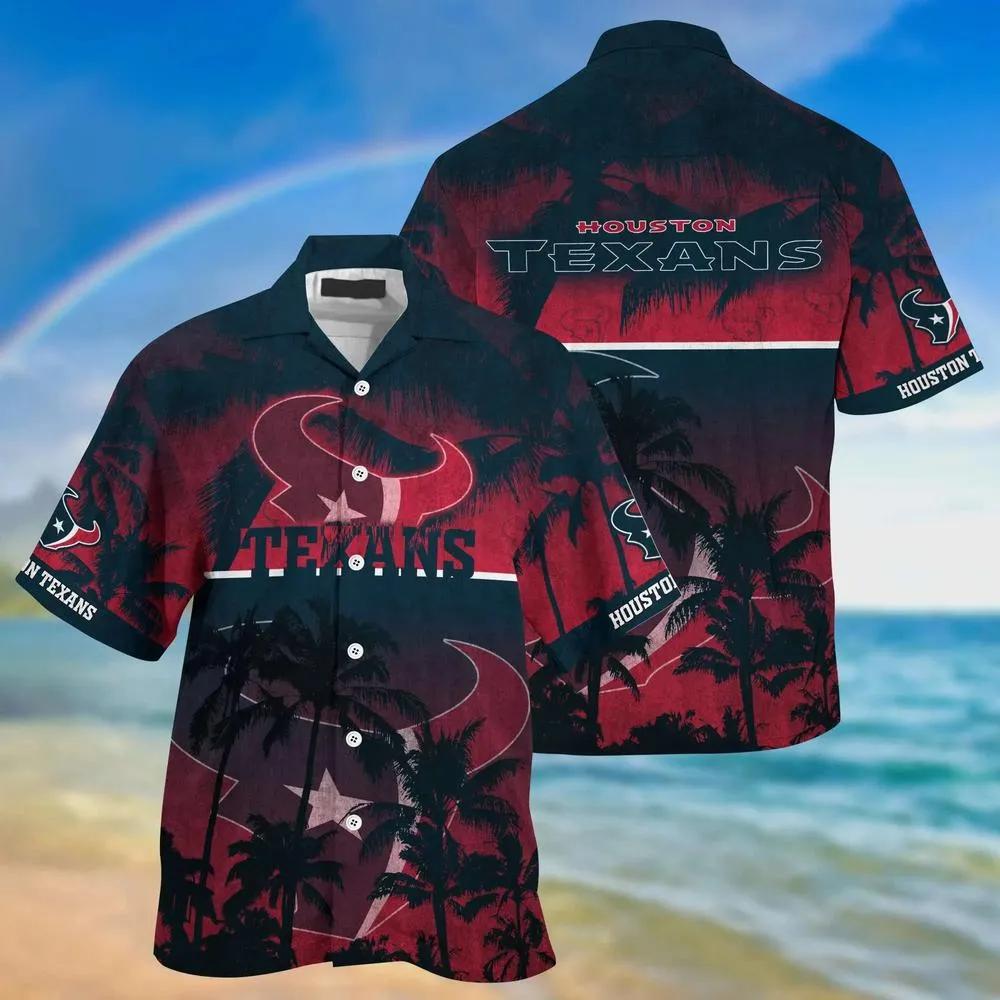 Houston Texans Nfl Hawaiian Sas Style Tropical Pattern Hot Trending Summer For Awesome Fans, NFL Hawaiian Shirt Moonbestprint