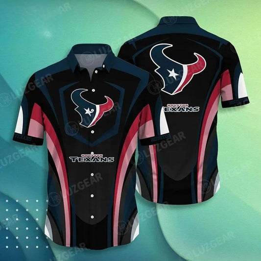 Houston Texans Nfl Hawaiian Shirt New Collection Trends Summer Best Gift For Sports Fans, NFL Hawaiian Shirt Moonbestprint