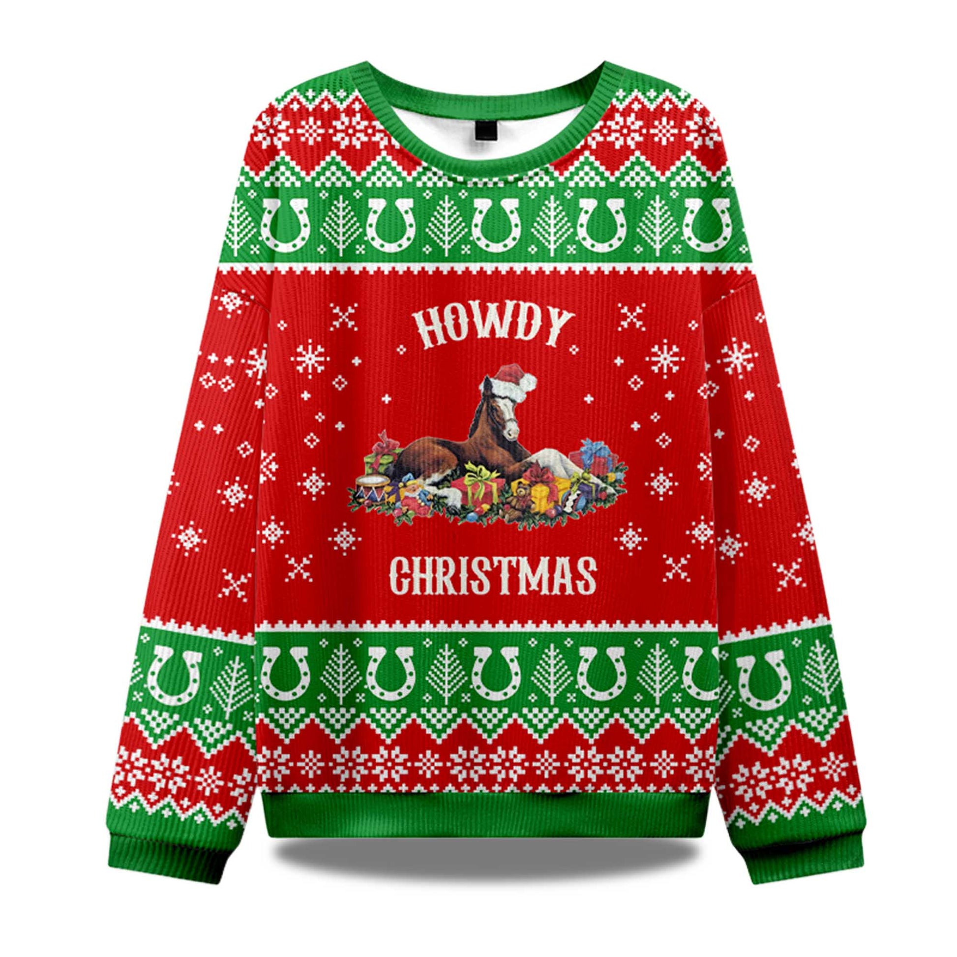 2026 Howdy Christmas Ugly Sweater Moonbestprint