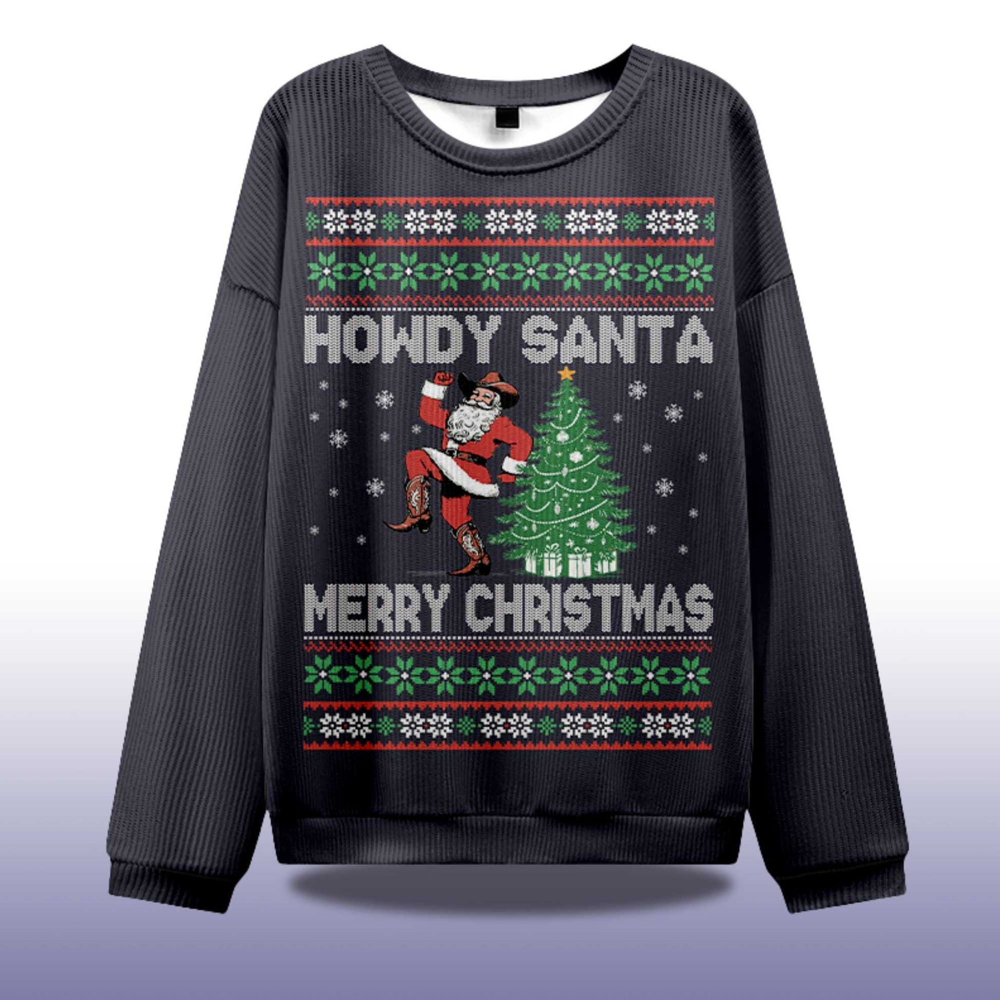 2026 Howdy Santa Merry Christmas Ugly Sweater Moonbestprint