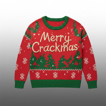 Hunter Biden Merry Crackmas Christmas Ugly Sweater - Moonbestprint